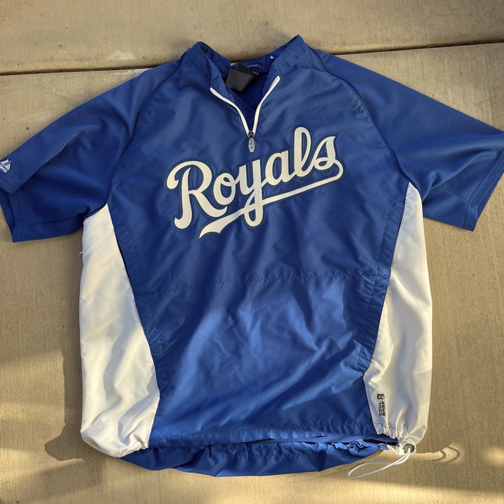 vintage blue and white jacket| $25